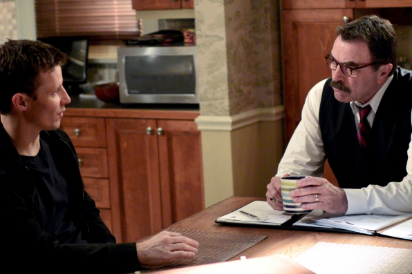 Jamie (Will Estes) & Frank (Tom Selleck)
