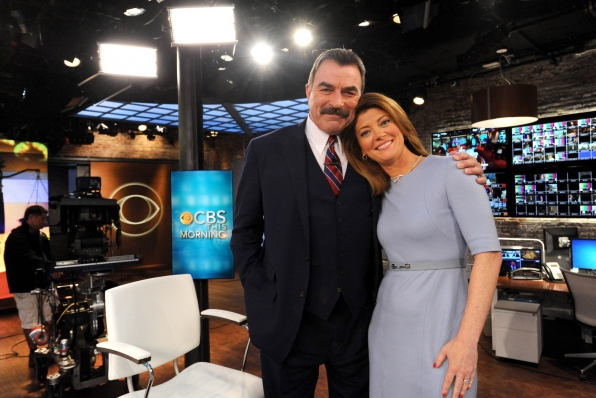 Frank (Tom Selleck) & Norah O'Donnell